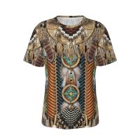 （Can Customizable）New Arrival Women Summer Top Boho T Shirt 3d Print Indian Native Harajuku Bohemian T-Shrt Men Casual Gym Tee Shirts（Adult and Childrens Sizes）