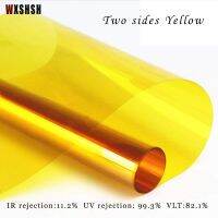 Translucent decorative film on the window Vinyl UV-Proof Insect Prevention Explosion-proof Multiple Size Tinting-Films Yellow Window Sticker and Films