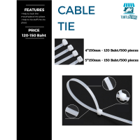 Cable Tie สำหรับรัดของอเนกประสงค์ ขนาดมาตราฐาน สามารถ รัดอุปกรณ์ดำน้ำได้ พร้อมส่ง ราคาต่อ500 ชิ้น