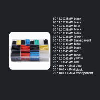 ชุดปลอกสายเคเบิลลวด2:1ท่อหดความร้อน580ชิ้นหลอดไฟให้ความอบอุ่น