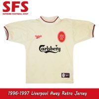 shot goods 【SFS】Top Quality 1996-1997 Liverpool LFC Away Retro Soccer Jerseys Football Jersey Tops