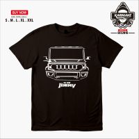 ROUND คอลูกเรือเสื้อยืด พิมพ์ลายรถยนต์ Karimake Suzuki All New Jimny สําหรับผู้ชายS-5XL  WPGG