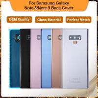 สำหรับ Galaxy Note 8 N950 SM-N950FD Note 9 N960 SM-N9600หลังกระจกซองเก็บแบตเตอรีฝาครอบซ่อมแซมด้านหลังกรอบประตู