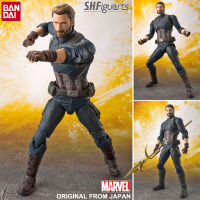 Model โมเดล ของแท้ 100% Bandai S.H.Figuarts Marvel Comics Avengers Infinity War อเวนเจอร์ส มหาสงครามล้างจักรวาล Captain America กัปตัน อเมริกา Steve Rogers สตีฟ โรเจอรส์ Ver Original from Japan Figma ฟิกม่า อนิเมะ การ์ตูน มังงะ ตุ๊กตา Figure ฟิกเกอร์