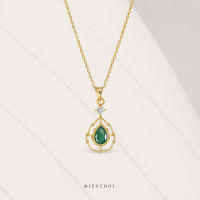 Mizuchol สร้อยพร้อมจี้มรกตแท้ Emerald Eyes Necklace