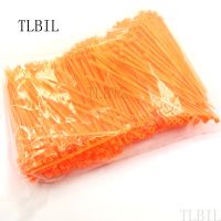 New 100pcs Orange/Purple 4" 2.5x100mm Network Self-Locking Nylon Plastic Cable Wire Zip Tie Cord Strap 2.5*100 Cable Management