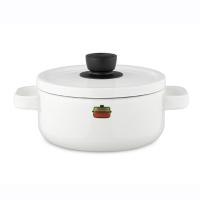 Fuji Horo Solid Casserole 20cm. หม้อ หม้อต้ม มีหูจับ สีขาว