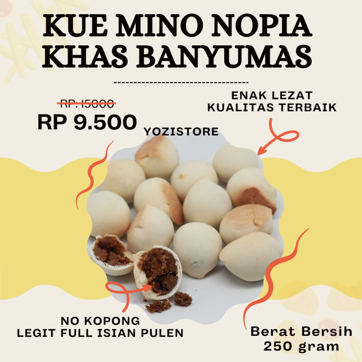 Kue Mino Nopia Banyumas Rasa Gula Jawa Super Legit Paling Enak Lezat