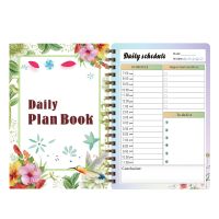 《   CYUCHEN KK 》 A5 Spiral Book Coil Notebook Agenda Weekly Daily Planner Journal Diary English Book Time Management Stationery School Supplies