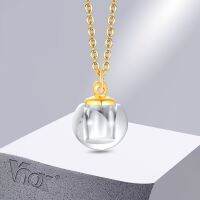 Vnox Cremation Urn Necklace for Men Hollow Matte Glass Pendant Ashes Vial Perfume Holder Jewelry