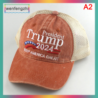 wenfengzhi Donald Trump 2024หมวกหมวกเบสบอล USA ทำให้อเมริกาที่ดีอีกครั้ง caps