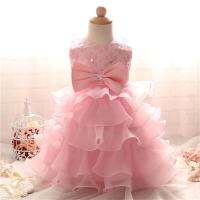 Newborn Infant Birthday Baptism Dresses for 12-24M Cute Bow Little Girls Tulle Layered Dress Toddler Kids Wedding Party Dress Barware