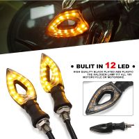 Motorcycle 12 LED Turn Signals Indicator Lights Blinkers Flashers For Kawasaki NINJA 300 400 ZX6R ZX9R ZX12R Z250 Z750 Z800 ER6N