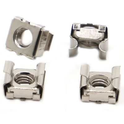 Quartet Floating Nut M4 M5 M6 M8 M10 Nickel Plated Carbon Steel Cassette Elastic Enclosure Card Cage Nuts