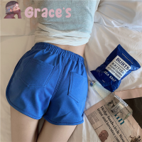 ⭐Grace‘s⭐ ผู้หญิงกางเกงขาสั้น  ผ้าคอตตอลนุ่มมาก  มีให้เลือก5สี เอวยางยืด ระบายอากาศได้ดี กางเกงทรงสปอร์ต