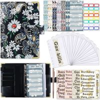 A6 Butterfly Embossing Planner Binder Page Zipper Envelopes Cash Envelopes Budgeting Organizer for Cash