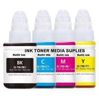 New Canon Compatible Gl-790 Gl790 Gi790 Gi-790 Refill Ink G-Series Cymk Set ( 4 Btls ) For G1000 G1010 G2000 G2010 G3000 G3010 G4000 G4010