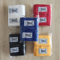 Everlast ที่พันมือสำหรับชกมวยผ้าฝ้าย2ชิ้น (คู่) 3M Everlast 5เมตร MMA แบบไทย