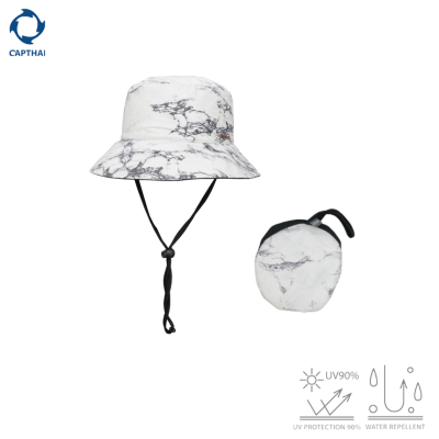 หมวก Bucket กัน UV หมวกพับเก็บได้ ลายหินอ่อน รุ่น Marble B