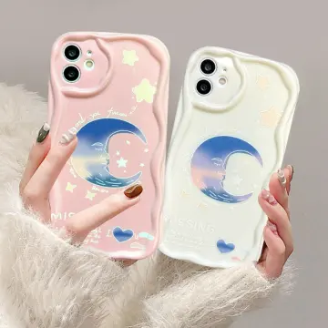 Candy Color Wavy Curved Clear Soft Phone Case For iPhone 15 14 13