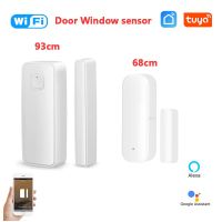 Tuya Smart Wifi Door Window Sensor Open Close Detector App Notification Home Security Alarm with Alexa Google Home Smart Life Household Security Syste