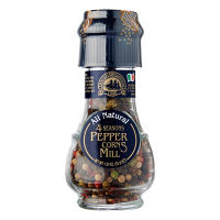 Drogheria &amp; Alimentari 4 Seasons Pepper Corns Mill 35g โดรกีเรีย พริกไทย 4 ชนิด (เม็ดพริกไทยดำ เม็ดพริกไทยขาว เม็ดพริกไทยเขียว เม็ดเบอร์รี่แดง) ขนาด 35 กรัม (3592)