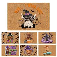 Halloween Doormat Outdoor Entrance Bat Carpet Floor Mats Halloween Party Supplies for Bathroom Kitchen Entryway Home Entrance Bedroom Game Room cool