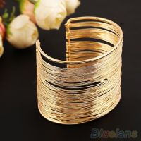 Fashion Womens Metal Multilayer Strings Wristband Bangle Cuff Jewelry celet