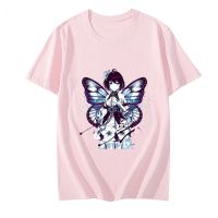 Honkai Impact 3rd MiHoYo Smile T shirts MEN Butterfly Flower T Shirts 100% Cotton High Quality Tshirts Sense of Design Casual| |   - AliExpress