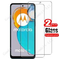 2PCS สำหรับ Motorola Moto E22s 6.5 "9H กระจกนิรภัยป้องกัน MotoE22s หน้าจอป้องกันฟิล์ม