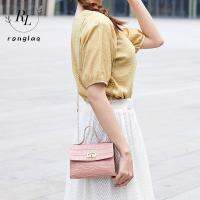 RONGLA กระเป๋า Dompet Koin ลำลองหรูหรา,เกาหลีหนัง PU หวานแหววกระเป๋าสะพายไขว้กระเป๋าเอกสารสตรี