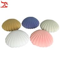 Fashion Shell Shape Velvet Engagement Wedding Party Earring Case Cute Earrings Necklace Pendant Jewelry Display Storage Gift Box