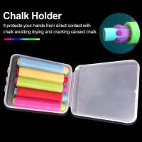 【YD】 5pcs Hard Colourful Clip Non-toxic Stationery Chalk Holder Storage Teacher Children School Office