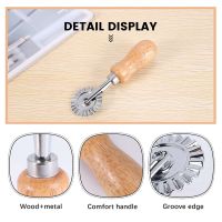 Pastry Wheel Cutter - Pasta Cutter Wheel - Ravioli Crimper Cutter Wheel Dough Cutter for Kitchen Pasta Accessories