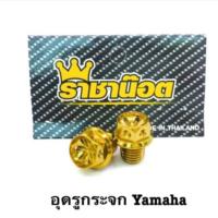 น๊อตอุดรูกระจก Yamaha เลสทอง บรรจุ 1คู่ (Xmax ต้องใช้ Honda เท่านั้น)