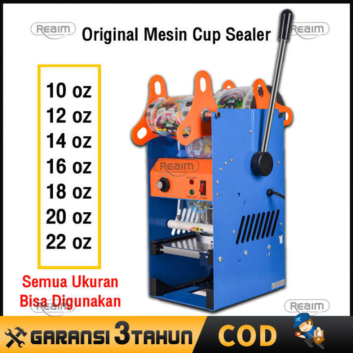 Reaim Mesin Cup Sealer Semua Ukuran Cupmesin Press Gelas Plastik