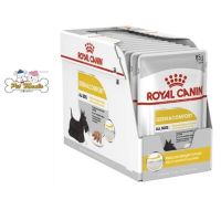 ลดล้างสต๊อค Royal Canin Loaf Dermacomfort Pouch อาหารสุนัขแบบเปียกชนิดซอง สำหรับสุนัขบำรุงขนและผิวแพ้ง่ายขนาด 85 ก x12 ซอง