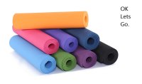 OKLetsGO.?พร้อมส่ง?เสื่อโยคะ โยคะ  Yoga mat เสื่อโยคะ หนา yoga mat เสื่อออกกำลังกาย กันลื่น กันน้ำ ไม่ทำร้ายผิว แผ่นรองโยคะ