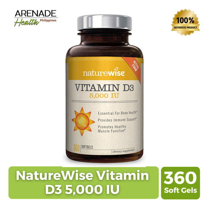 NatureWise Vitamin D3 5,000 IU 360 Soft Gels Lazada PH
