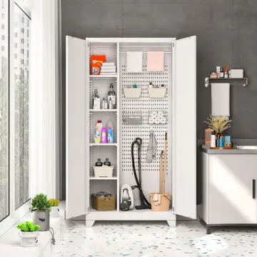 Mop and Broom Storage Single Door Steel Cleaning Cabinets - China Cleaning  Cabinet, Steel Cleaning Cabinets