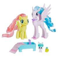 Hasbro โพนี่น้อยมิตรภาพของฉันชุดม้าทรายเรนโบว์แดช Fluttershy Silverstream ตุ๊กตาโมเดลเพลย์เฮาส์ของเล่นเด็กของขวัญ