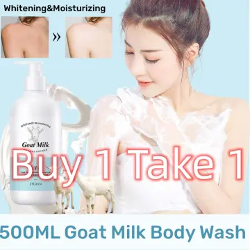 800ML Goat Milk Body Wash Long-Term Whitening Nicotinamide