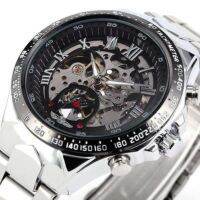 The WINNER T - WINNER Europe and the United States mens fashion personality all steel hollow out automatic mechanical watch wholesale --238811Hot selling mens watches☢☢✧