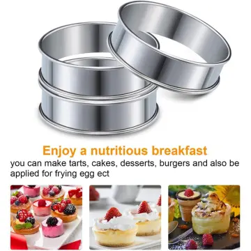 Aluminum Cake Pan Non Stick Baking Pans Round Cake Mold Set 4 Inch  Hamburger Pudding Cheesecake Molds - Baking Mold - AliExpress