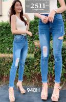 [[ถูกสุดๆ]] 2511 Vintage Denim Jeans by Araya กางเกงยีนส์ ผญ กางเกงยีนส์เอวสูง กางเกงยีนส์ผู้หญิง กางเกงยีนส์ กางเกงยีนส์ยืด เอวสูง เรียบหรูดูแพง กางเกงยีนส์แฟชั่น สีฟ้าฟอกแต่งขาดแบบเท่ๆ เนื้อผ้านิ่มใส่สบาย เข้ารูปเป๊ะเว่อร์ ทรงสวย ขาเรียว