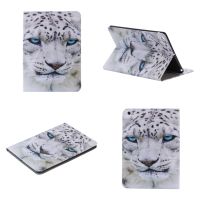 「Hoshi electron」 ForiPad12.9 39; 39; Leopard PUStandCase Cover สำหรับ Ipad Air 3 2 1 iPad Mini 4 Ipad 2 3 4 5 6 7 Case