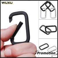 WUXU 1/2/5pcs เครื่องมือ ตะขอเกี่ยวขวด เดินป่าตั้งแคมป์ แหวนวงรีสปริง คาราไบเนอร์กลางแจ้ง คลิปหนีบกระเป๋า หัวเข็มขัดกระเป๋า