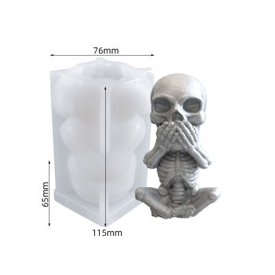 3D Resin Silicone Casting Homemade Soap Party Halloween Candle For Moulds