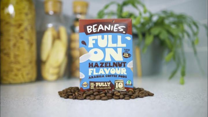 Beanies Coffee Instant Full On Sugar Free Arabica Coffee Pods Hazelnut น้ำหนัก 50 กรัม EXP 07/24