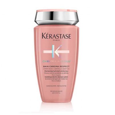 Kerastase Chroma Absolu Bain Chroma Respect Hydrating Protective Shampoo System (Sensitized or Damaged Color-Treated Hair : Fine to Medium) 250 ml แชมพูทำความสะอาดล้ำลึก สูตรอ่อนโยนสำหรับผมทำสี